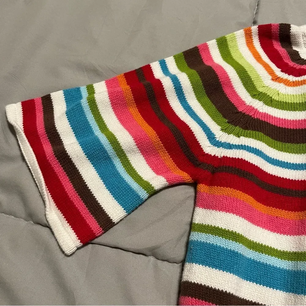 Gymboree Striped Knit Full Zip Cardigan Sweater 2013 Multicolor Youth Size 5-6 S